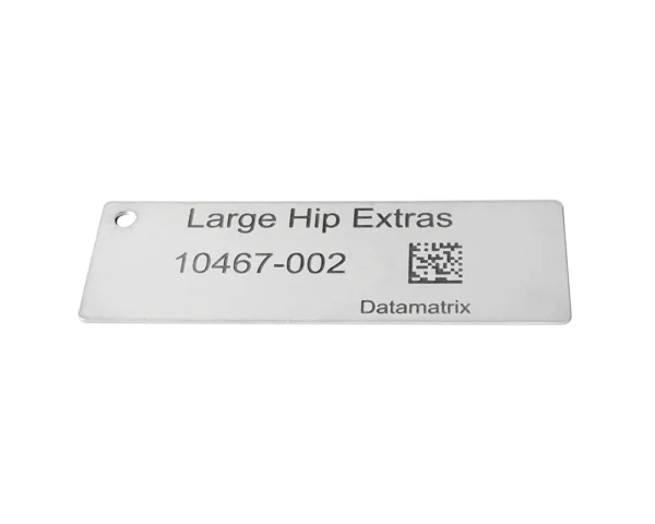Tantalizing SS Rectangle ID Tag Permanent Identification
